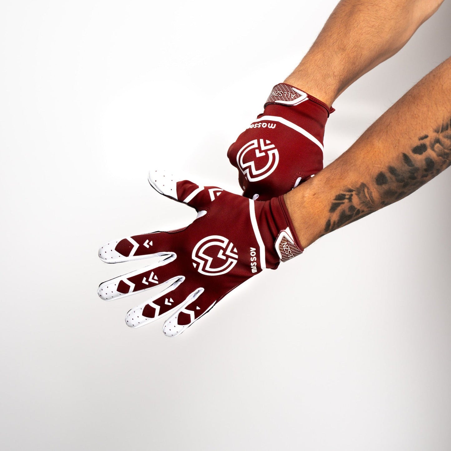 Burgundy ALLSZN Receiver Gloves